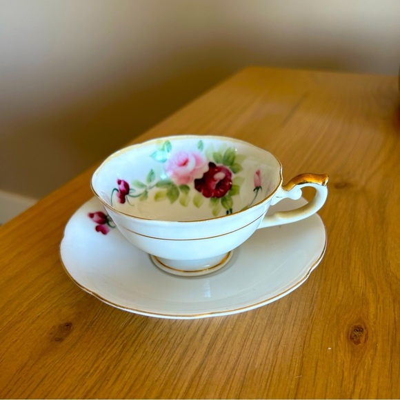 Demitasse Cup and Saucer made by Lefton - Picture 1 of 5